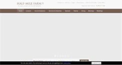 Desktop Screenshot of halfmilefarm.com